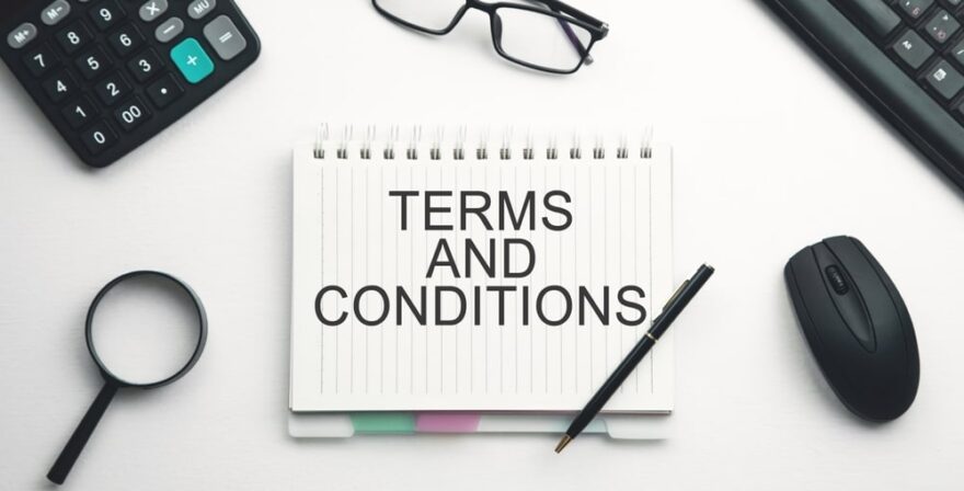terms and conditions concept