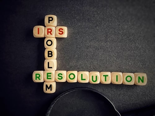 IRS problem resolution text