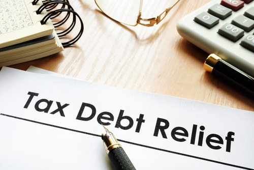 tax debt relief tag