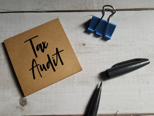 tax audit written on paper note