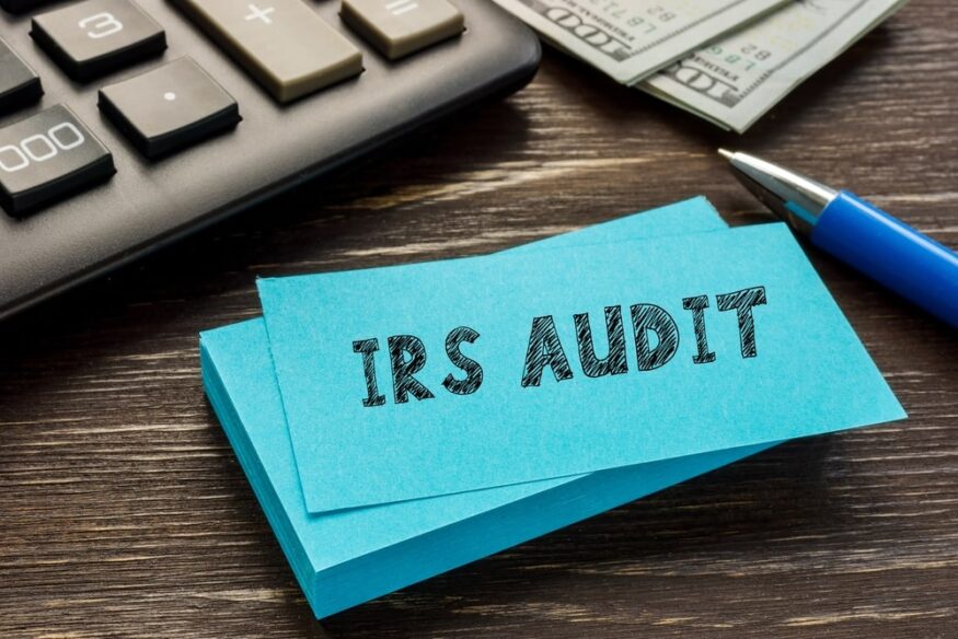 IRS Audit written on post-it