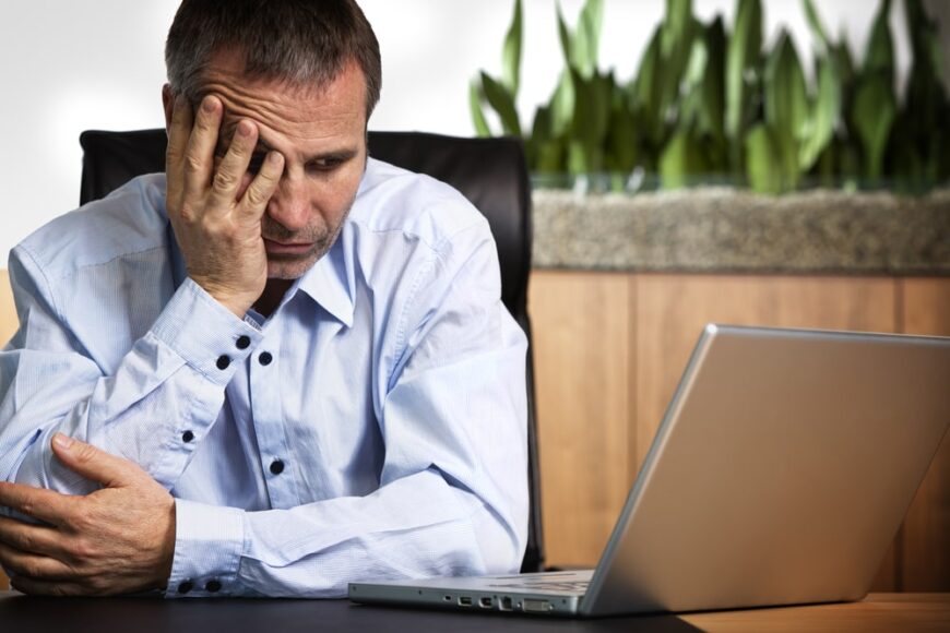 frustrated taxpayer dealing with IRS