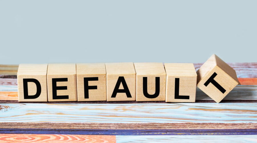 default word written on wood block