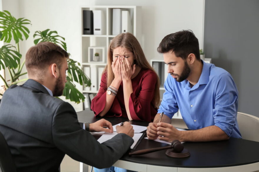 IRS Revenue Officer meeting with married couple